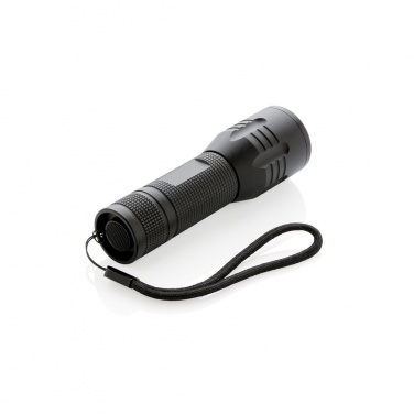 Logo trade advertising product photo of: 3W medium CREE torch, black