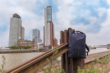 Logotrade promotional merchandise photo of: Bobby Urban Lite anti-theft backpack, navy