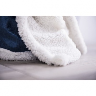 Logo trade business gift photo of: Blanket fleece, grey