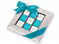 9 mini bars chocolate frame box