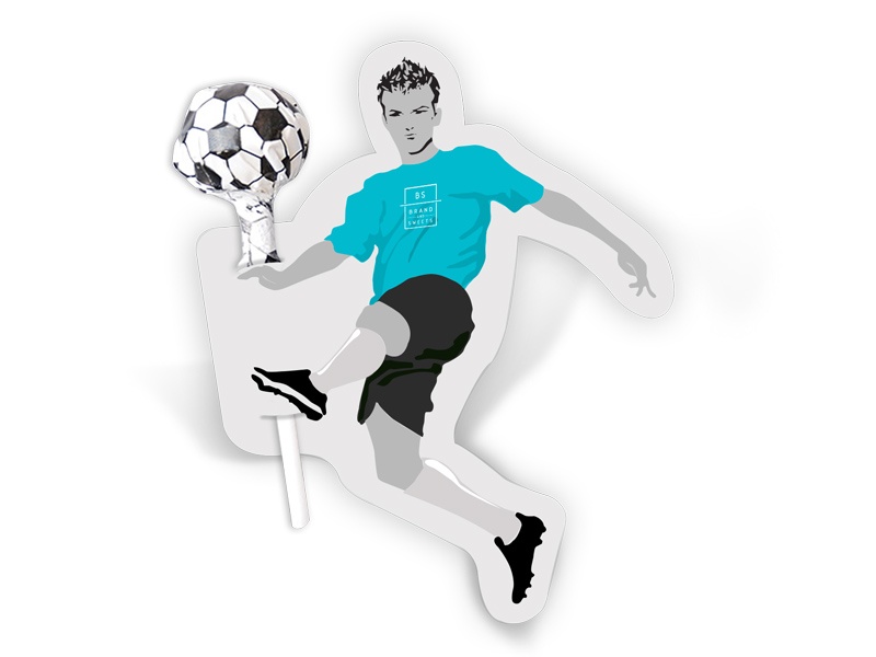 Logo trade promotional gifts picture of: Lollipop with a footballer