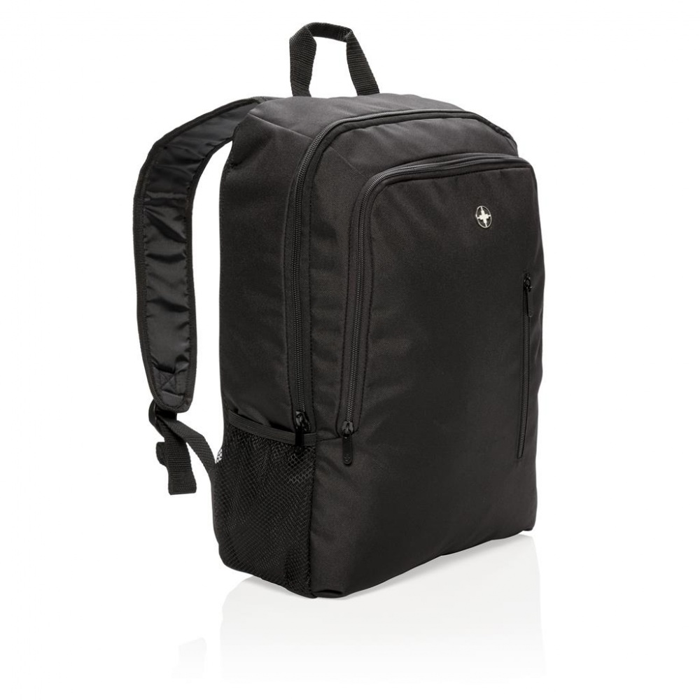 Logotrade promotional giveaway picture of: Swiss Peak 17" business laptop backpack, black