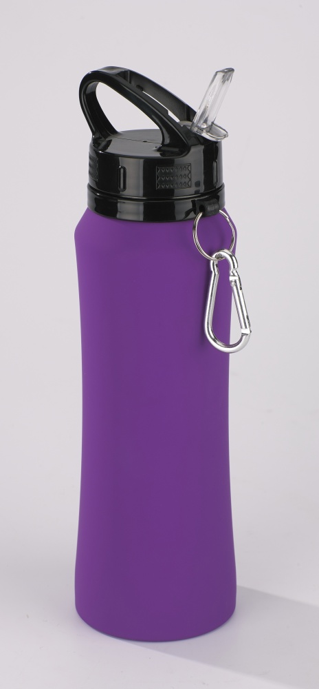 Logo trade business gifts image of: Water bottle Colorissimo, 700 ml, purple