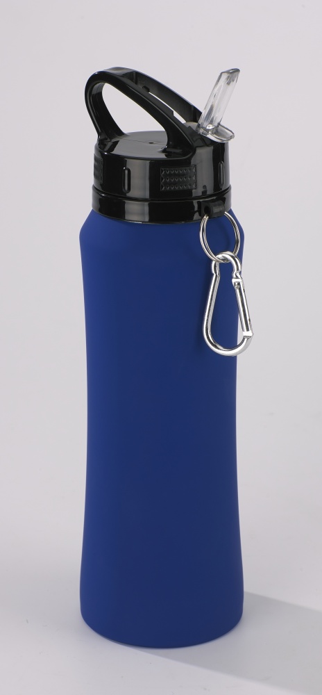 Logo trade promotional giveaways image of: Water bottle Colorissimo, 700 ml, dark blue