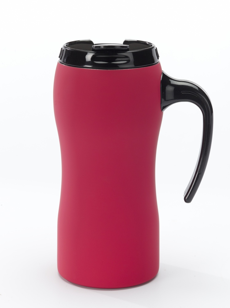 Logotrade business gift image of: THERMAL MUG COLORISSIMO, 500 ml, red