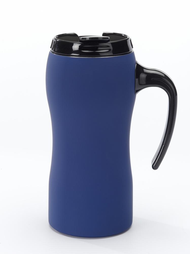 Logo trade business gifts image of: THERMAL MUG COLORISSIMO, 500 ml, blue