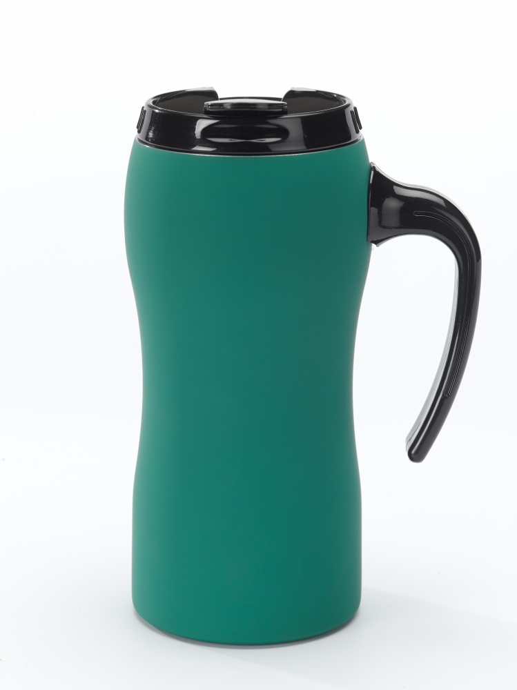 Logotrade promotional item picture of: THERMAL MUG COLORISSIMO, 500 ml, green