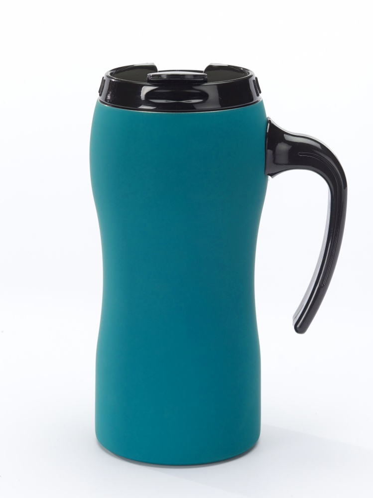 Logotrade business gifts photo of: THERMAL MUG COLORISSIMO, 500 ml, turquoise