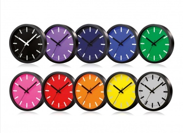 Logo trade promotional items image of: WALL CLOCK SAINT-TROPEZ, purple