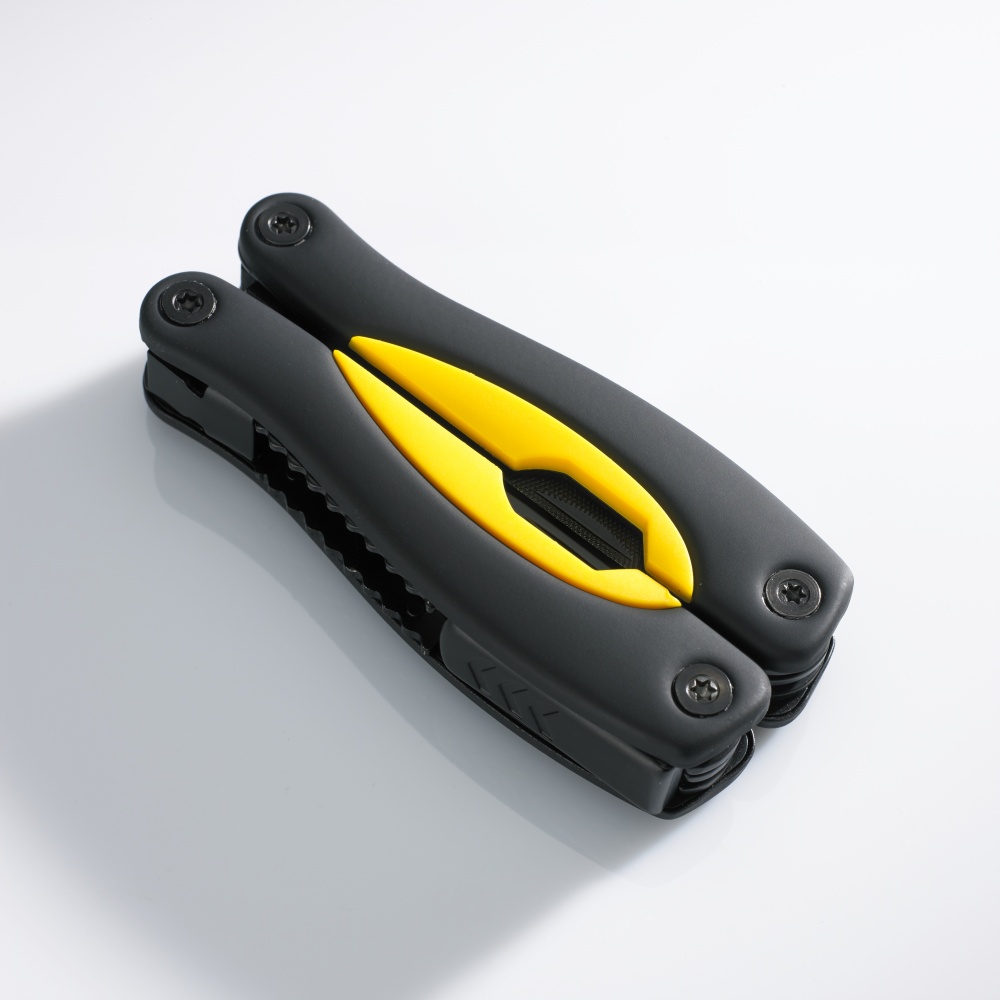 Logotrade business gift image of: LARGE MULTITOOL RUBBY, yellow