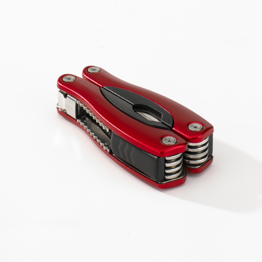 Logo trade corporate gifts image of: LARGE MULTITOOL COLORADO, red