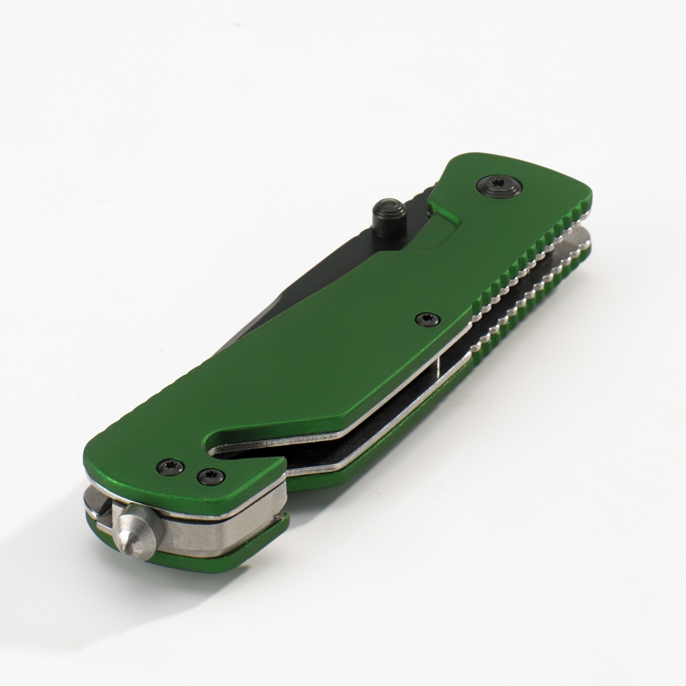 Logo trade corporate gift photo of: EMERGENCY CAR KNIFE EXTREME 3in1, green