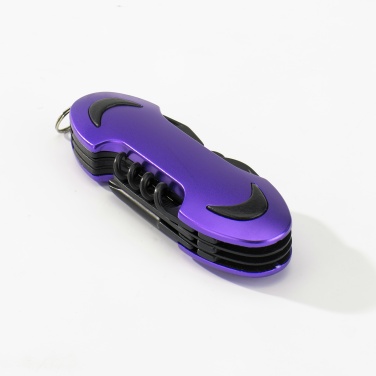 Logo trade corporate gifts picture of: SET COLORADO I: LED TORCH AND A POCKET KNIFE, purple