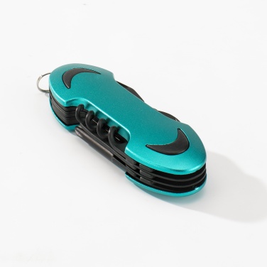 Logo trade promotional gifts picture of: SET COLORADO I: LED TORCH AND A POCKET KNIFE, turquoise