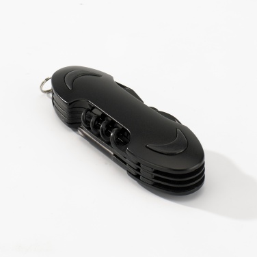 Logo trade promotional products picture of: SET COLORADO I: LED TORCH AND A POCKET KNIFE, black