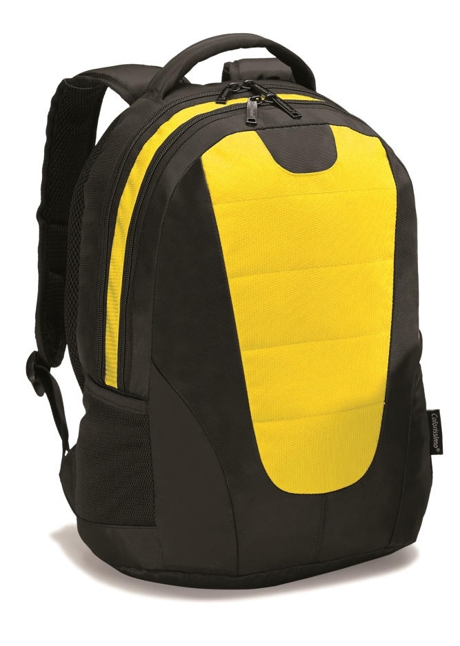 Logo trade promotional item photo of: COLORISSIMO LAPTOP  BACKPACK 14", yellow