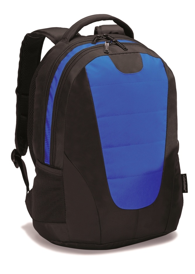 Logotrade business gift image of: COLORISSIMO LAPTOP  BACKPACK 14’, blue