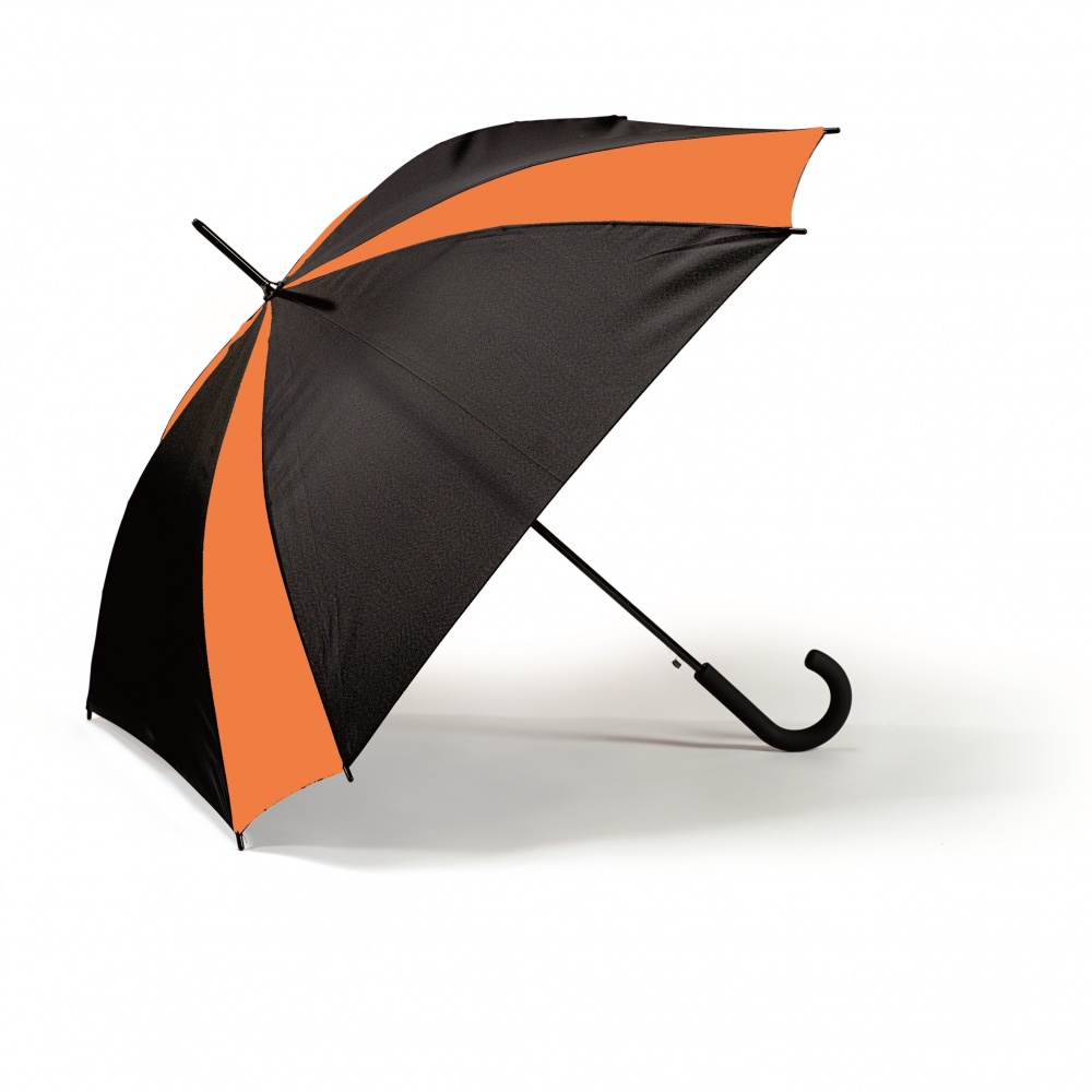 Logo trade promotional gifts picture of: SAINT TROPEZ UMBRELLA, orange/black