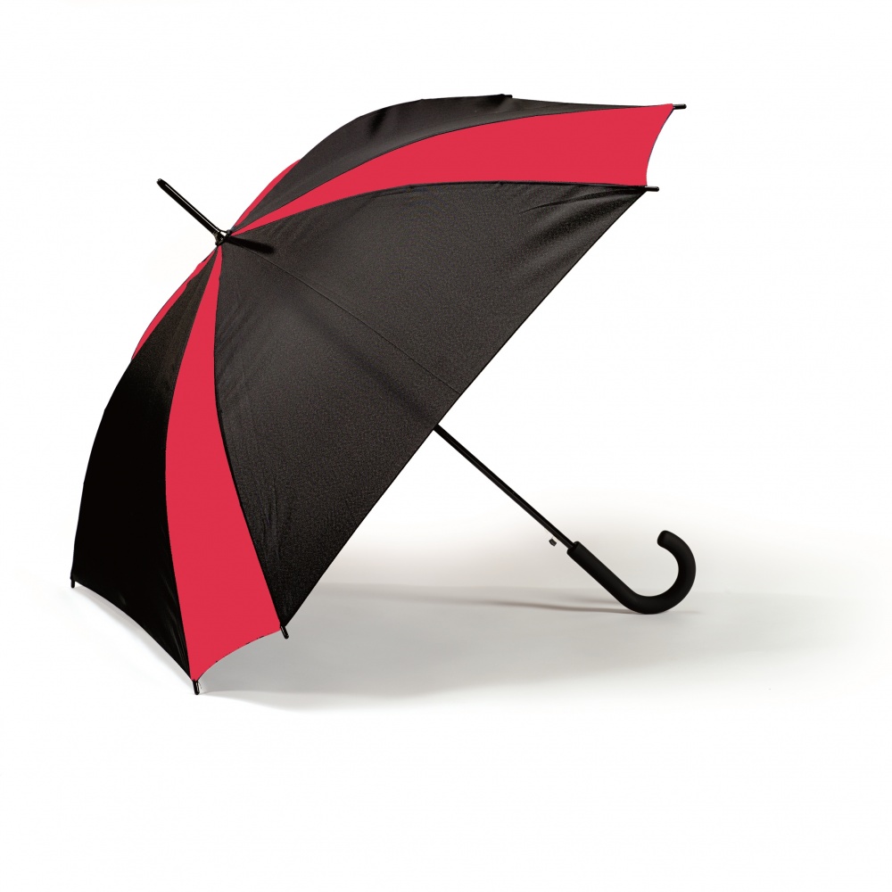 Logo trade promotional gifts image of: SAINT TROPEZ UMBRELLA, red/black