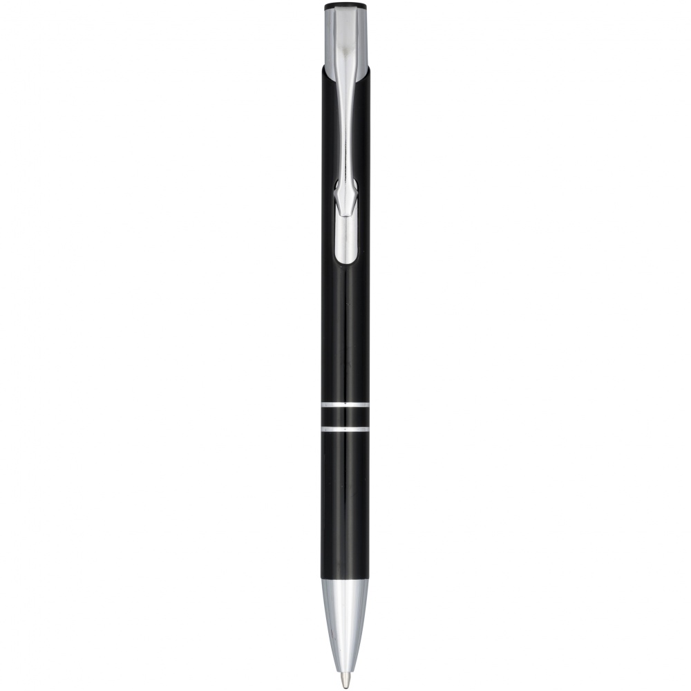 Logotrade promotional merchandise photo of: Moneta anodized ballpoint pen, black