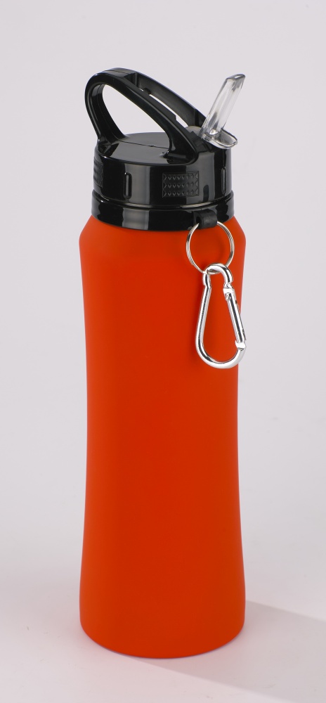 Logo trade promotional gift photo of: Water bottle Colorissimo, 700 ml, orange