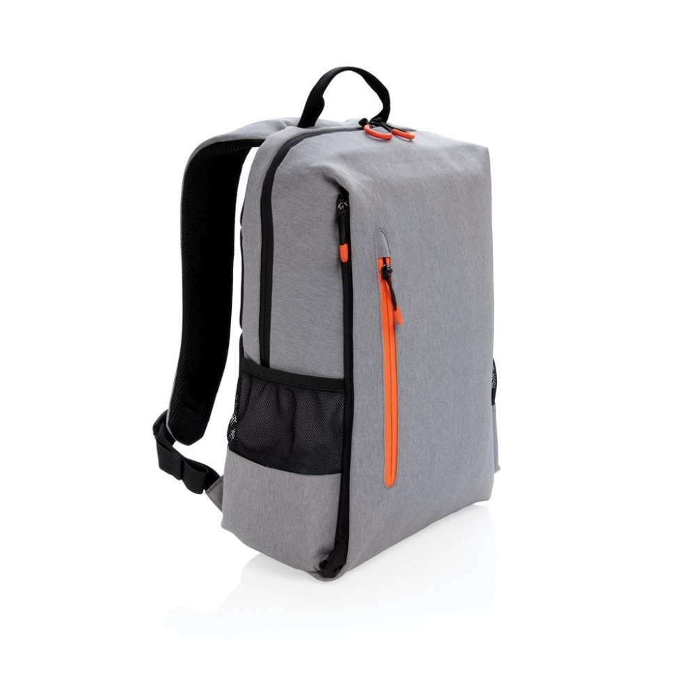 Logotrade corporate gift picture of: Lima 15" RFID & USB laptop backpack, grey