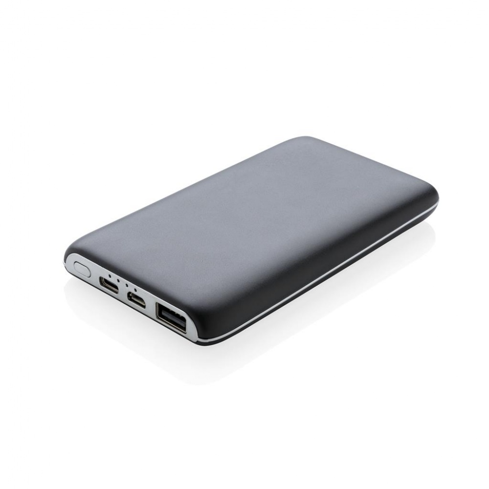 Logotrade promotional merchandise picture of: 4.000 mAh wireless powerbank with suction pads, black