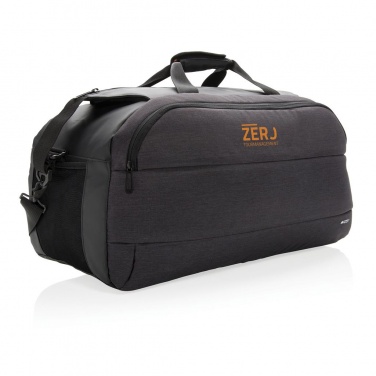 Logo trade promotional giveaway photo of: Swiss Peak modern weekend bag, black