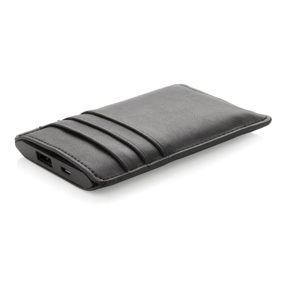 Logotrade promotional giveaway picture of: Swiss Peak Powerbank wallet, black