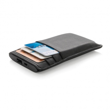 Logotrade business gift image of: Swiss Peak Powerbank wallet, black