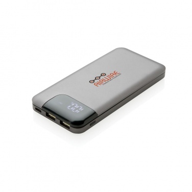 Logotrade promotional product image of: Swiss Peak 8.000 mAh powerbank, grey