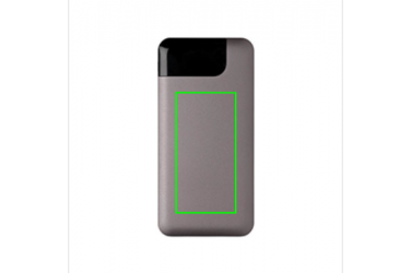 Logo trade corporate gifts picture of: Swiss Peak 8.000 mAh powerbank, grey