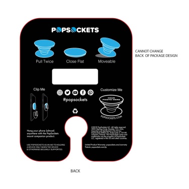 Logotrade advertising product picture of: PopSocket set ComboPack, black