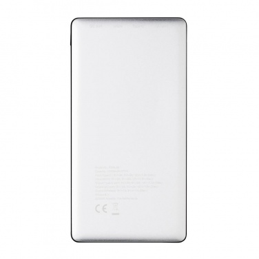 Logotrade promotional items photo of: 10.000 mAh Powerbank with PD and Wireless charger, silver