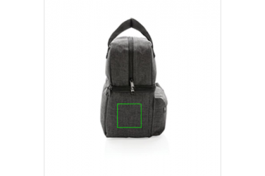 Logo trade promotional product photo of: Cooler bag with 2 insulated compartments, anthracite