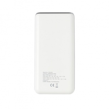 Logotrade corporate gifts photo of: Ultra fast 20.000 mAh powerbank with PD, white