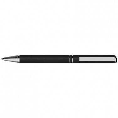 Logo trade business gift photo of: Metal ballpen with zig-zag clip, black