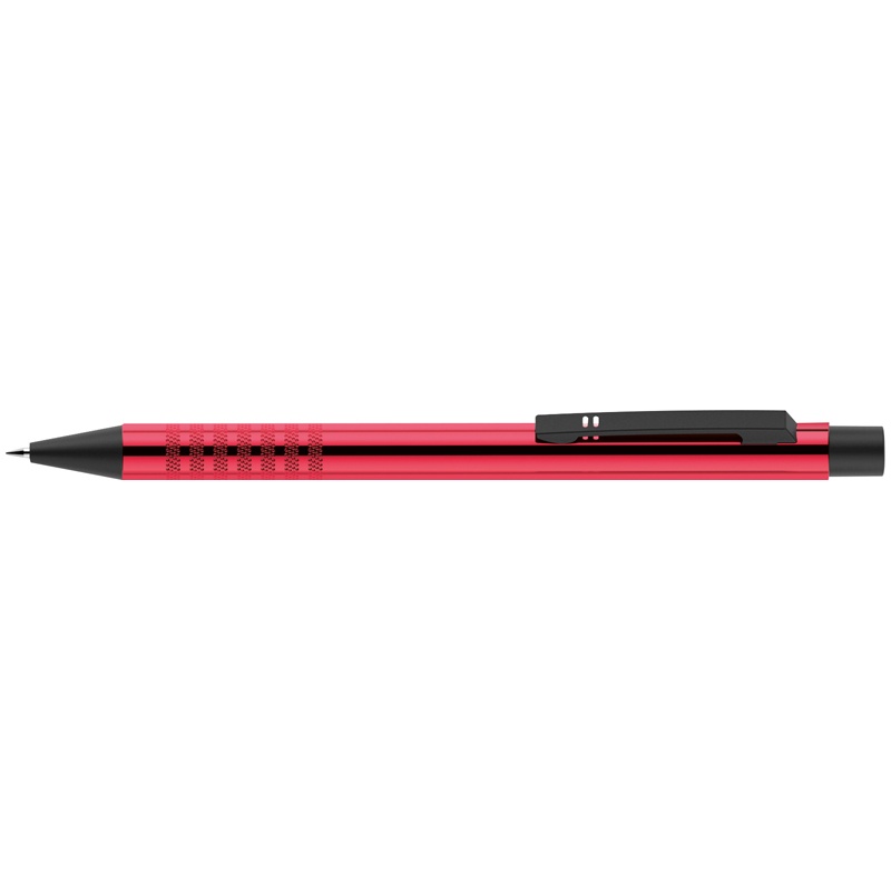 Logo trade promotional products image of: Retractable ballpen made of metal, Red