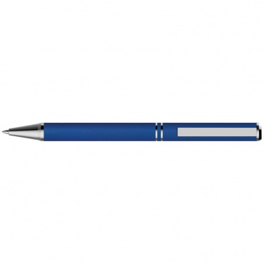 Logotrade promotional product picture of: Metal ballpen with zig-zag clip, blue