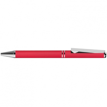 Logotrade advertising product image of: Metal ballpen with zig-zag clip, red