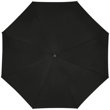 Logo trade advertising products image of: Automatic pocket umbrella with carabiner handle, Black