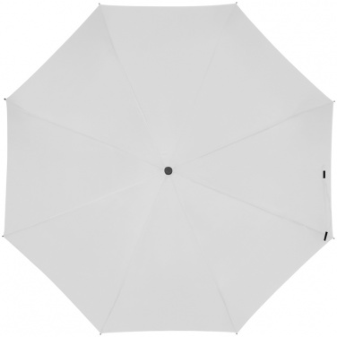 Logo trade promotional giveaways image of: Automatic pocket umbrella with carabiner handle, White