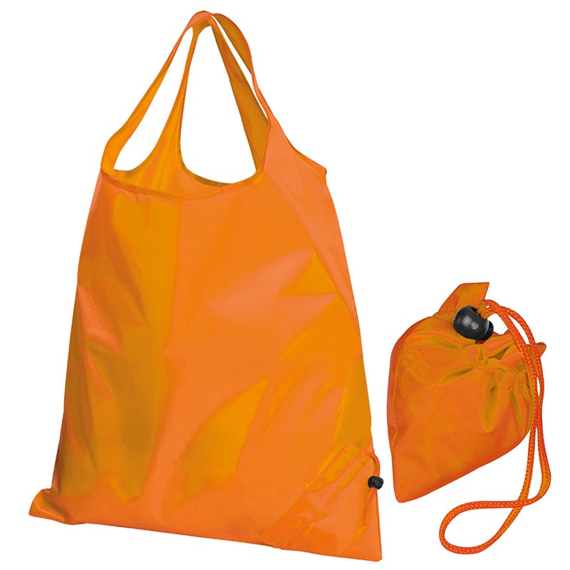 Logotrade promotional item image of: Foldable shopping bag ELDORADO, orange