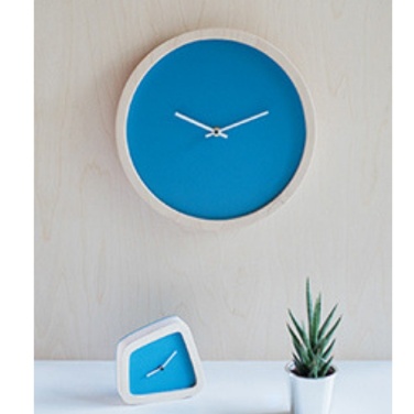 Logo trade business gift photo of: Wooden wall clock S