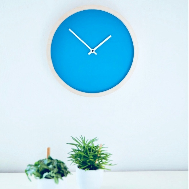 Logo trade promotional giveaways picture of: Wooden wall clock M