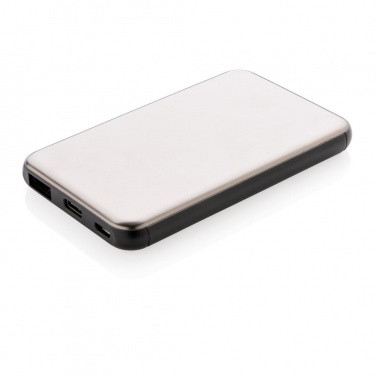 Logotrade promotional merchandise picture of: Pocket-size 5.000 mAh powerbank, grey