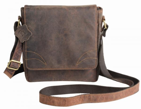 Logotrade promotional giveaway image of: Genuine leather bag Wildernes, brown