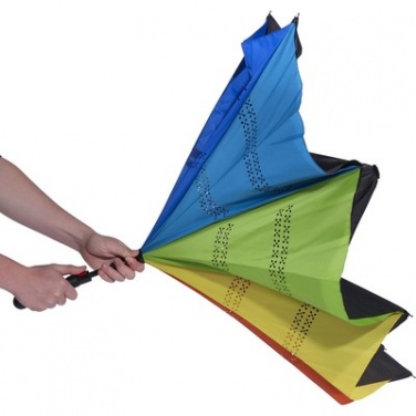 Logo trade promotional merchandise photo of: Reversible automatic umbrella AX, Multi color