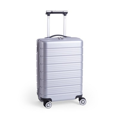 Logo trade corporate gift photo of: Trolley bag, metallic silver