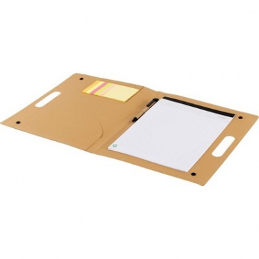 Logotrade corporate gift image of: Conference folder, notebook A4, ball pen, sticky notes, beige